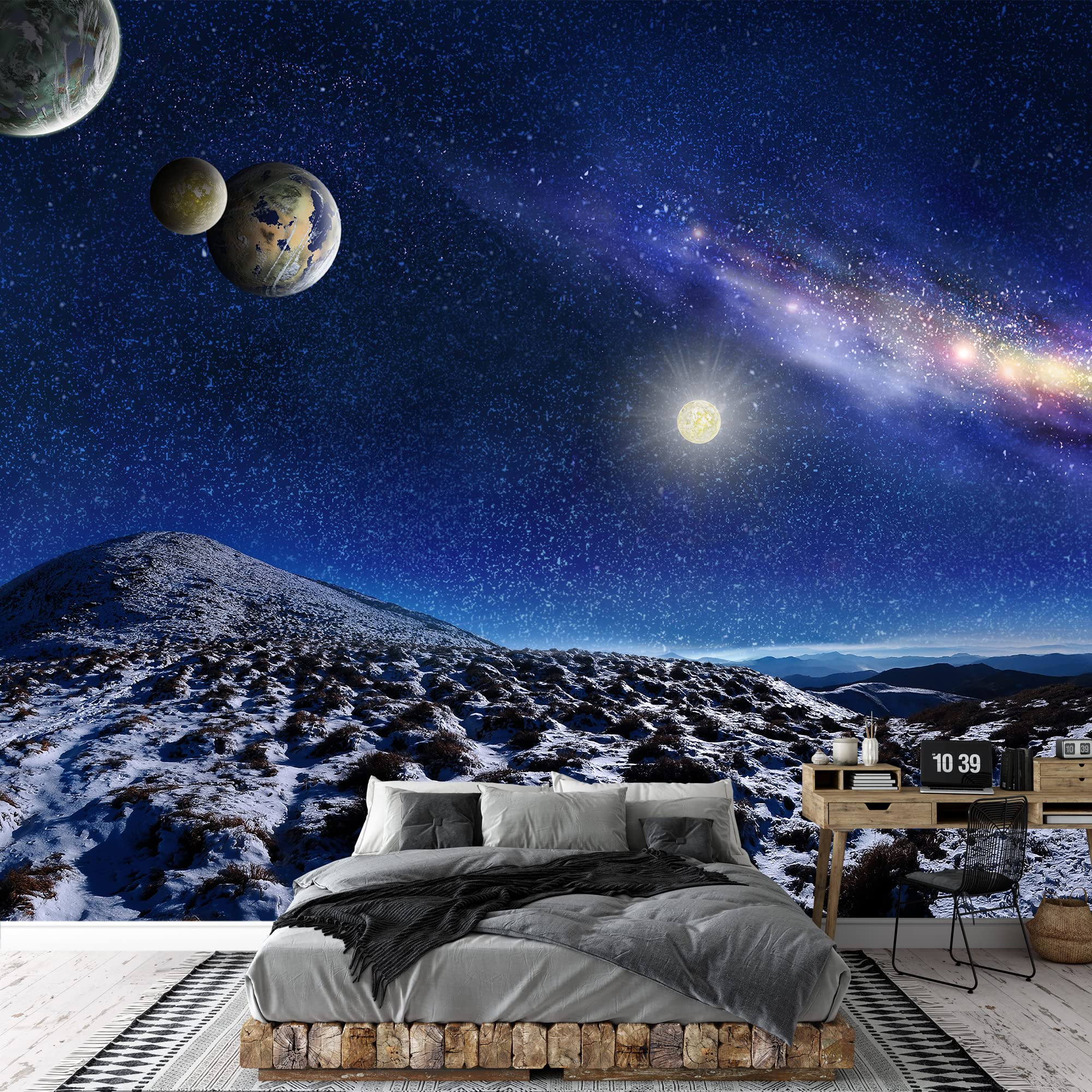 Wall26 Wall Mural Garden Lawn Green Grass Natural Scenery Removable Self-Adhesive Large Wallpaper - 100X144 Inches